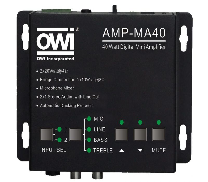 AMP-MA40IR Small Class D Digital Amplifier 